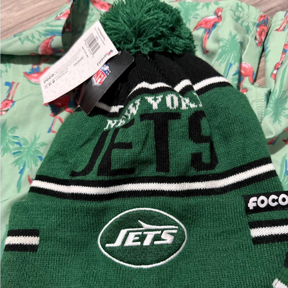 New York Jets Green Knit Beanie